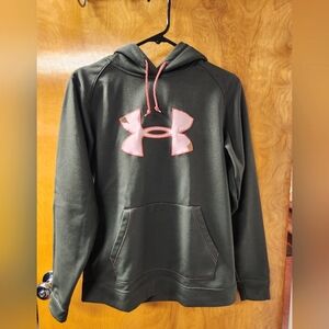 Under Armour Storm RealTree Semi Fitted Dark Green/Pink Hooded Sweatshirt S